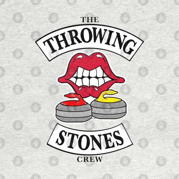 Curling Fan The THROWING STONES Crew Funny Winter Sports by ScottyGaaDo